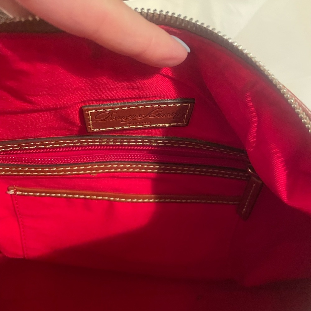 Dooney & Bourke Navy Suede Shoulder Bag - Picture 8 of 10